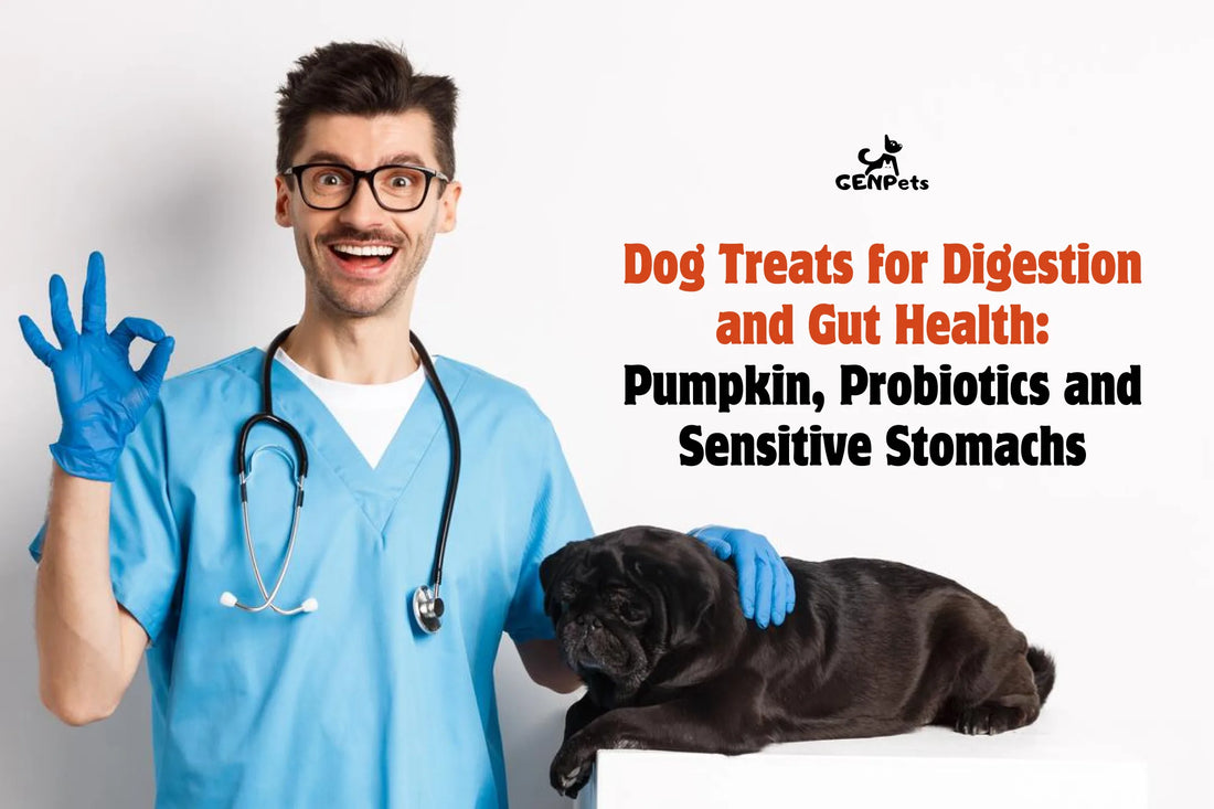 Dog Treats for Digestion and Gut Health: Pumpkin, Probiotics and Sensitive Stomachs