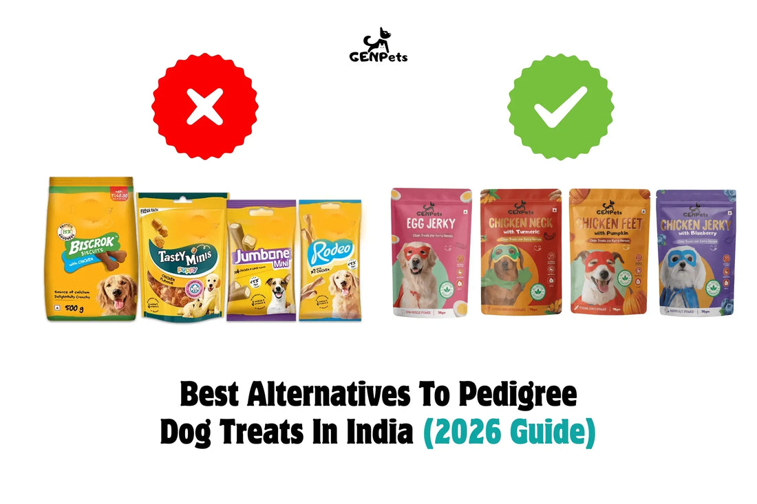 Healthy alternatives to Pedigree dog treats in India made with real ingredients