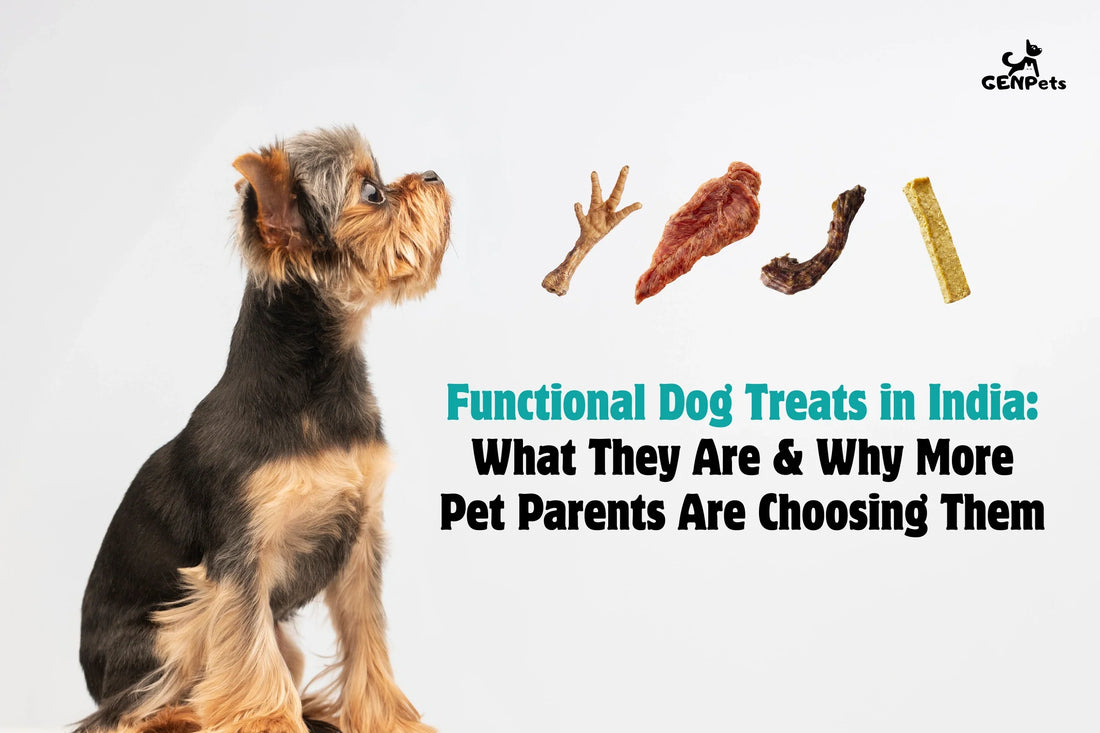Functional dog treats in India made with real ingredients for dog wellness