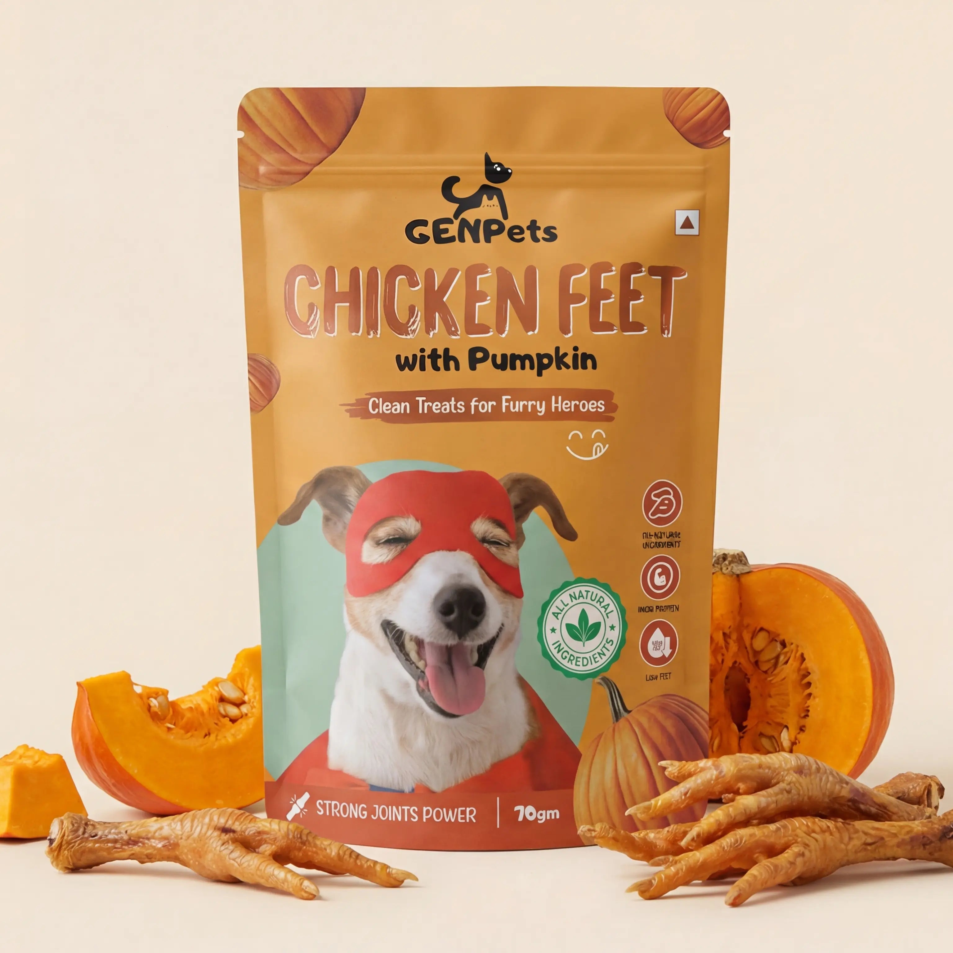 Chicken Feet with Pumpkin (70 g) - MAIN IMAGE