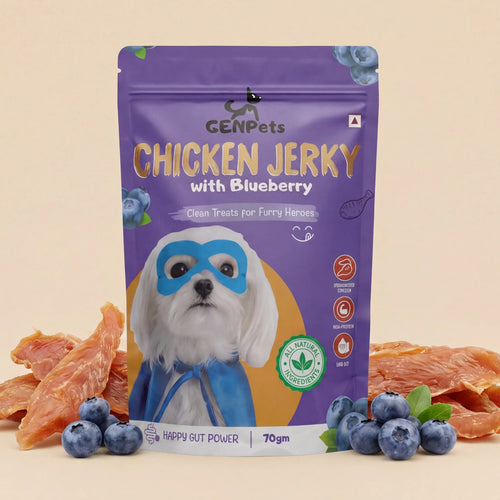 Chicken Jerky with Blueberry (70 g) - MAIN IMAGE