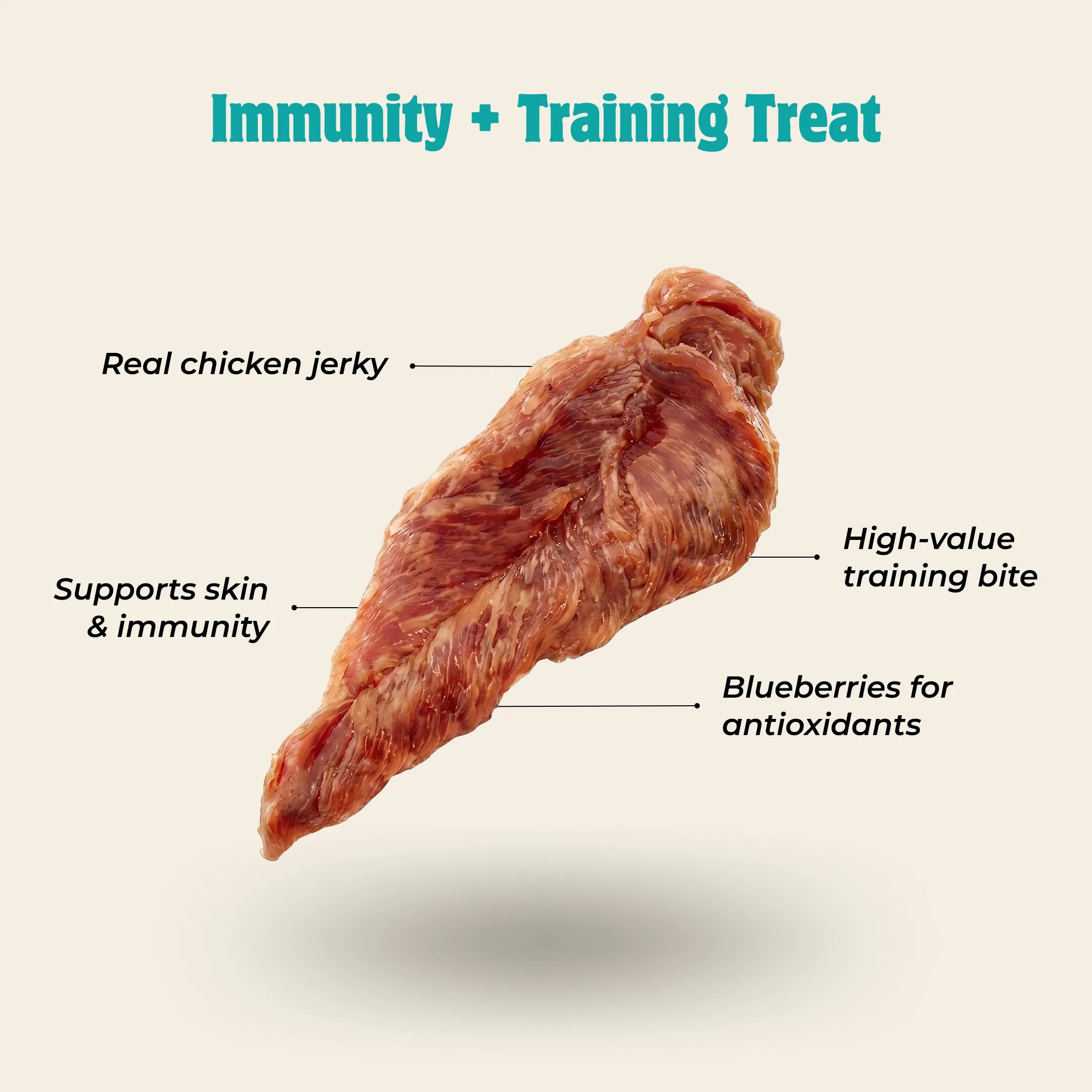Chicken Jerky with Blueberry Dog Treats – Antioxidant Support