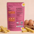GenPets Egg Jerky dog treats ingredients nutritional information and feeding guide