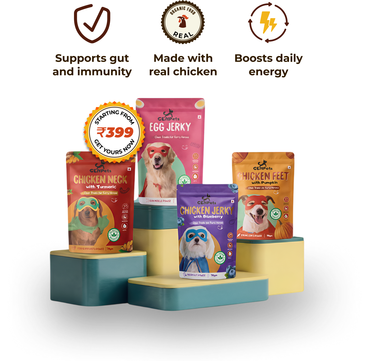 Genpets functional dog treats
