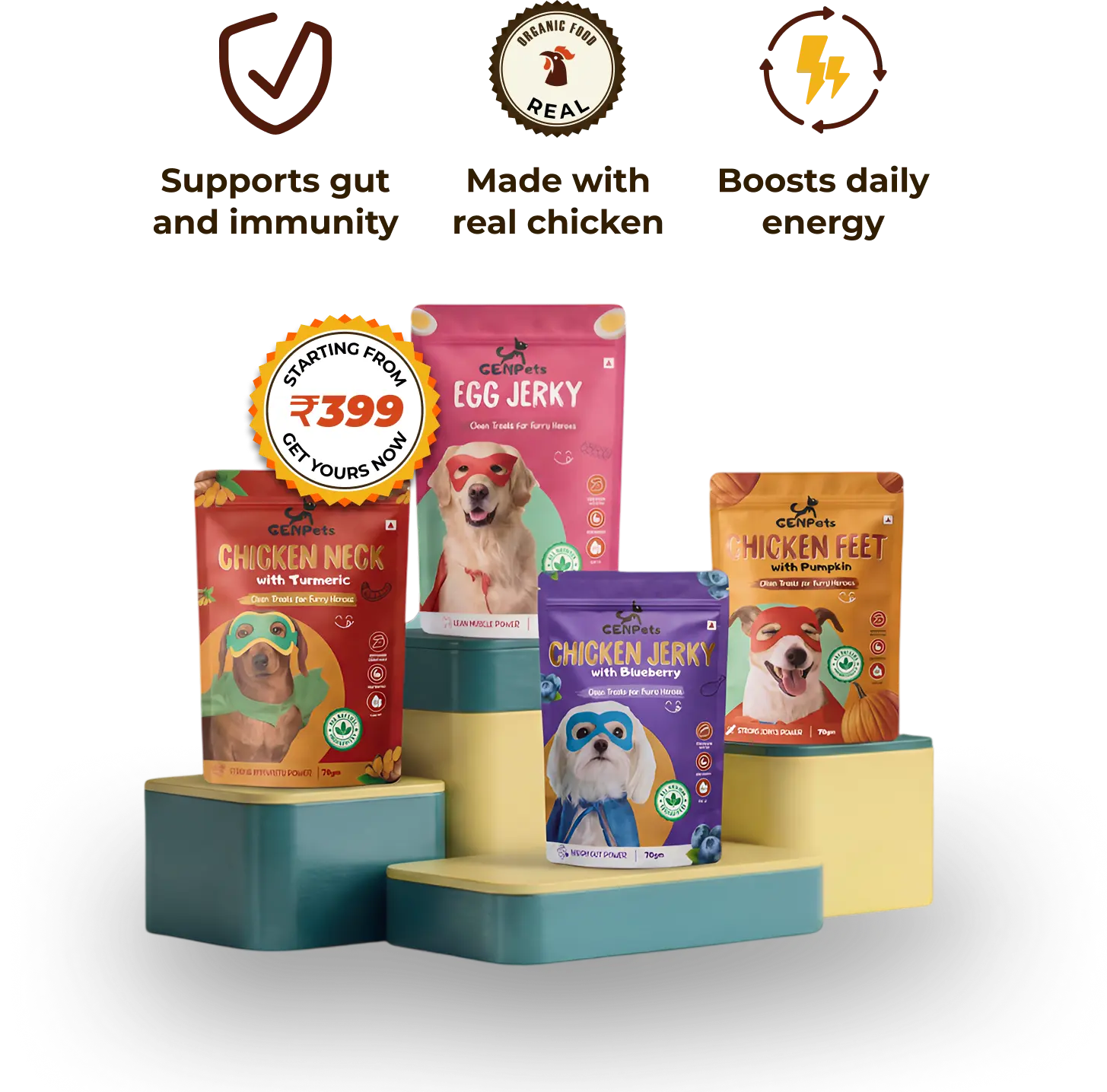 Genpets natural functional dog treats